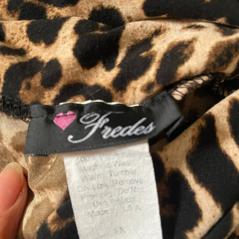 Leopard A line skirt maxi 1X READ - Picture 4 of 4